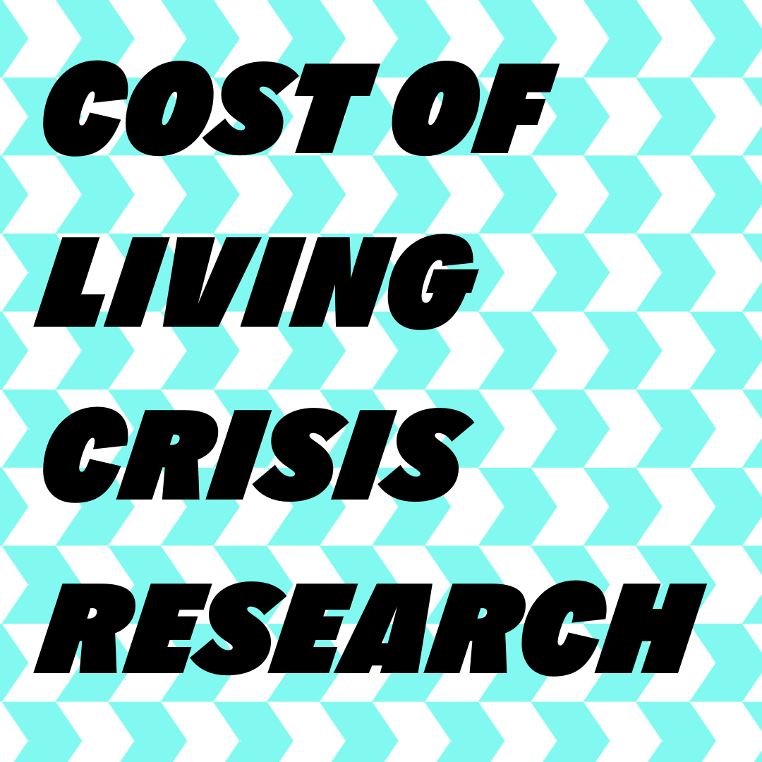 Text reads 'Cost of Living Crisis Research'